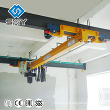 Ich beame travelling single träger underhung bridge crane